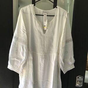 Tommy Bahama white eyelet dress